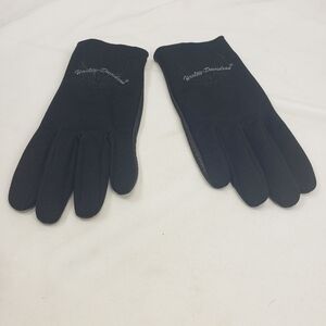 Harley Davidson Black Mesh & Leather Gloves Women's Medium